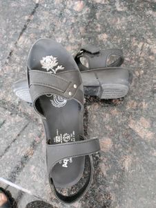 Aqualite Comfortable Black Sandals( 38no)