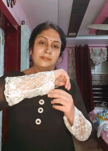 Elegant Black Kurta with Swan Embroidery