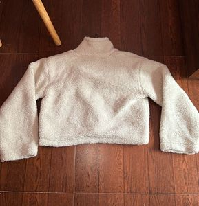 Cozy Teddy Fleece Cropped Jacket