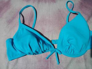 Blue Halter Neck Bikini  bra