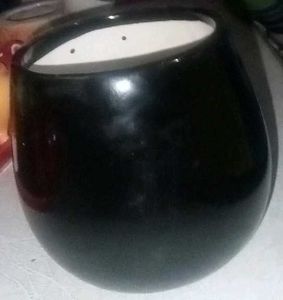 Cute Black &amp; White Ceramic Planter