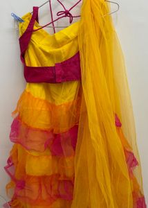 multicolour Lehenga Choli Dupatta