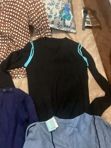 Bundle of Women's Tops 3 cotton. 4 woollen