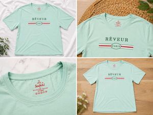Mint Green Reveur Paris T-Shirt🤩✨