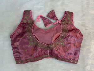 Embroidered Sleeveless Rose Blouse