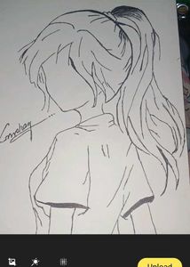Anime Sketch - Boy &amp; Cat Art
