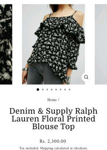 Ralph Lauren Floral Ruffle Top