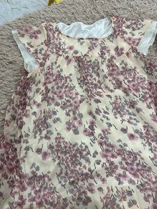 Floral Print Layered Dress