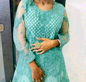 New Party Wear Gown With Duppata