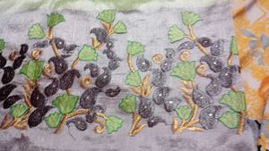 silk embroidery work sare