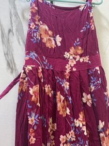 Long Dark Pink Gown