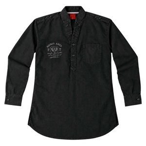 Men's Black Button-Up Shirt