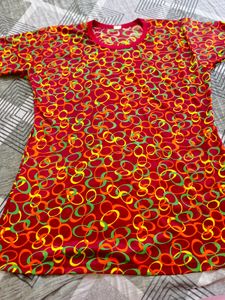 Vintage Retro Print Swimming Tshirt