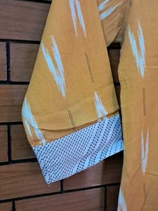Yellow Ikat Print Kurta Set sale fix rate