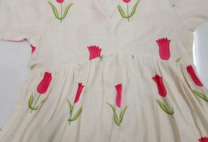 Trending Tulip Print Alia cut short kurti