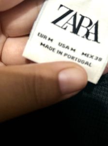 Men’s Original Zara Black Polo T-Shirt | Size M