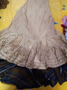 Elegant Beige Layered Dress