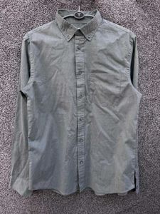 Classic Gray Button-Down Shirt