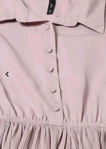 Tio Pink Pleated Dress