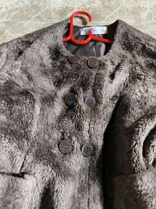 Brown Faux Fur Jacket