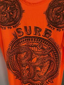 Vibrant Orange Graphic T-Shirt