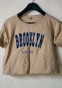 Trendy Brooklyn New York Cropped T-Shirt