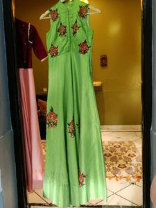 Silk Two Tone Taffeta Gown