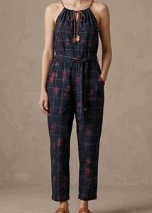 Stylish Plaid Jumpsuit