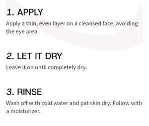 Plum Green Tea Clear Face Mask