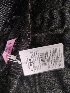 Black Shimmer Skirt For 3-5 Year Girl