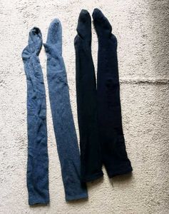 Lot of 2 Pairs Thigh High Socks