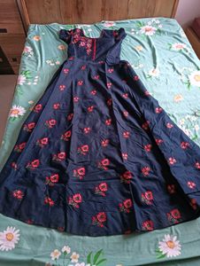 Elegant Navy dress with dupatta