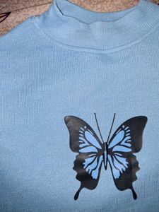 Cute Butterfly Crop Top