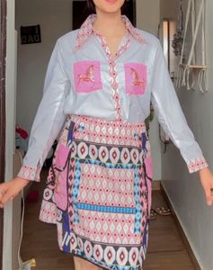 cute shirt and skirt coordset