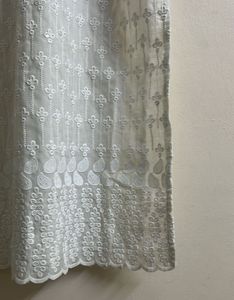 Elegant White Chikankari Kurta