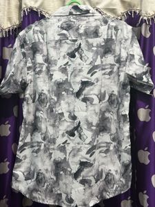 Men's Printed Shirt and Shorts Set