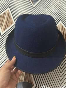 Stylish Navy Blue Fedora Hat