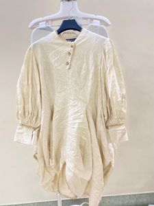 Elegant Cream Linen Tunic