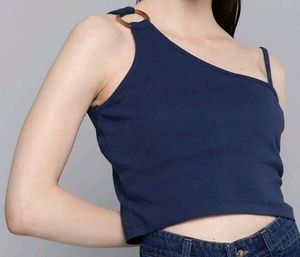 Blue Stylish Crop Top By Sassafras