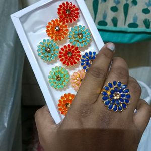 COMBO of 6 Adjustable Rings