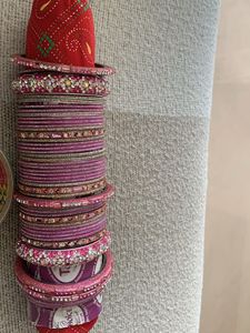 Fixed Price Brand New Pink Bangle Set