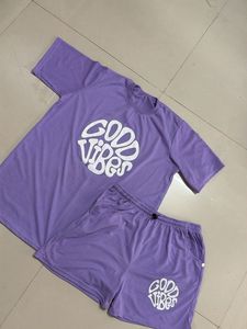 Purple "Good Vibes" Co-ord Set