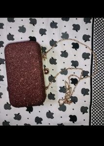 Maroon clutch