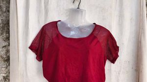 Sheer Mesh Crop Top