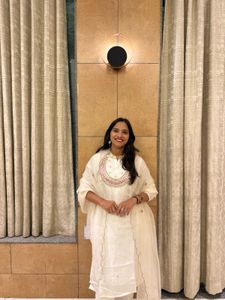 Elegant Off-White Kurta Set with Dupatta
