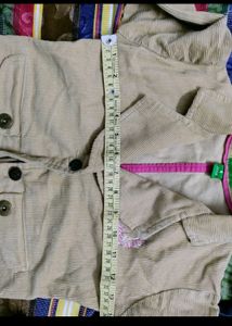 Beautiful Kids Coat With Metal Button
