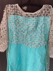 Stunning Embellished Teal Gown