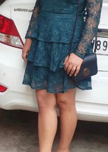 Elegant Lace Tiered Dress
