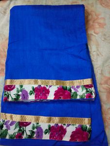 Blue Colour Saree With Blouse 💙💫