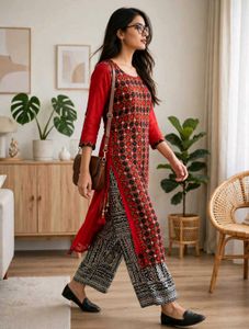 Elegant Red kurti for women